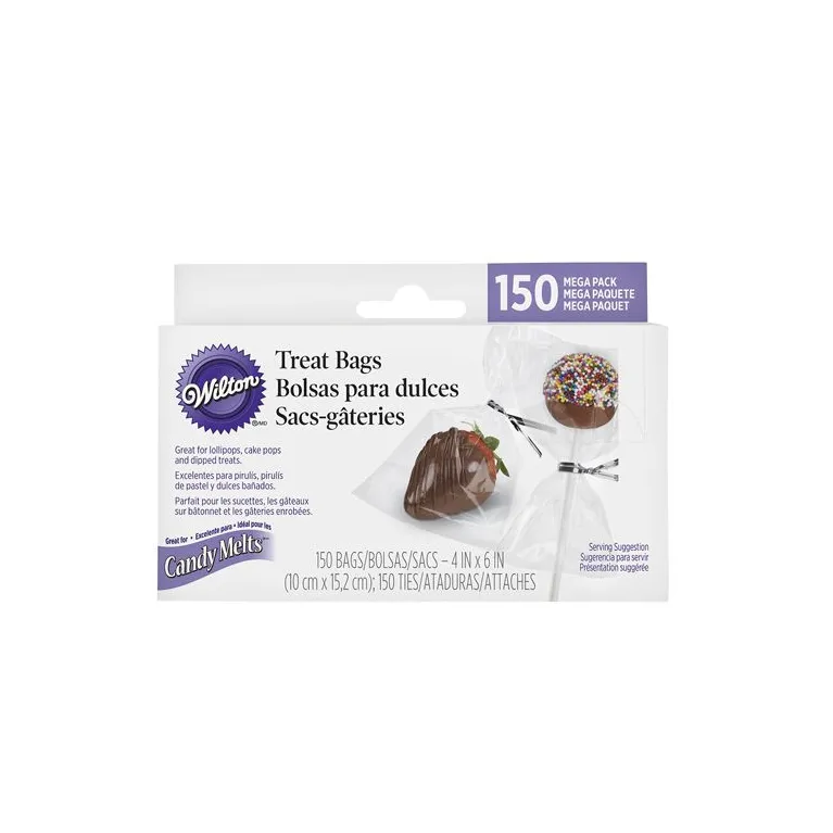 Sachets en rouleau avec rubans Wilton 150 pièces