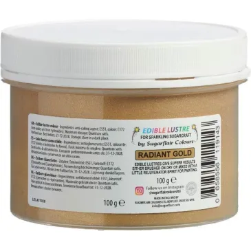 Paillettes alimentaires Sugarflair Radiant Gold, 100 g