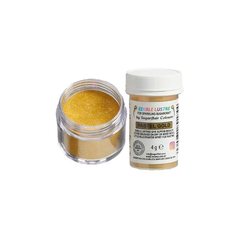 Sugarflair Edible Glitter Pastel Gold 4 g