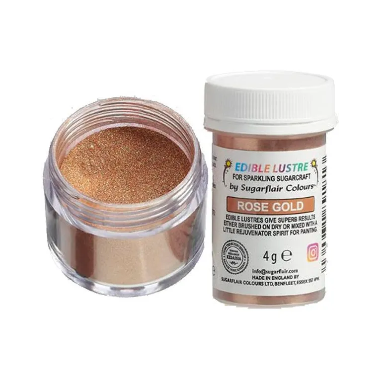 Paillettes alimentaires Sugarflair Rose Gold 4 g