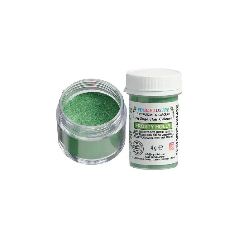 Sugarflair Edible Glitter Frosty Holly 4 g