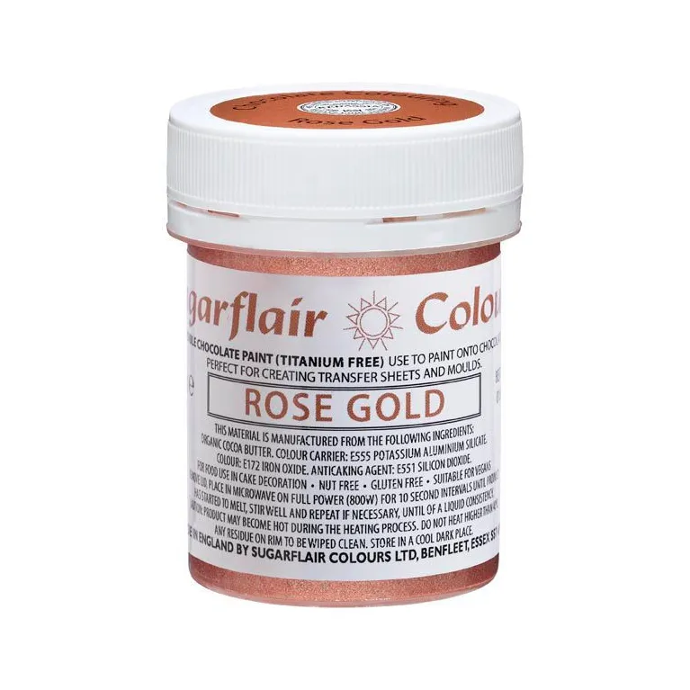 Sugarflair Chocolate Paint Rose Gold 35 g
