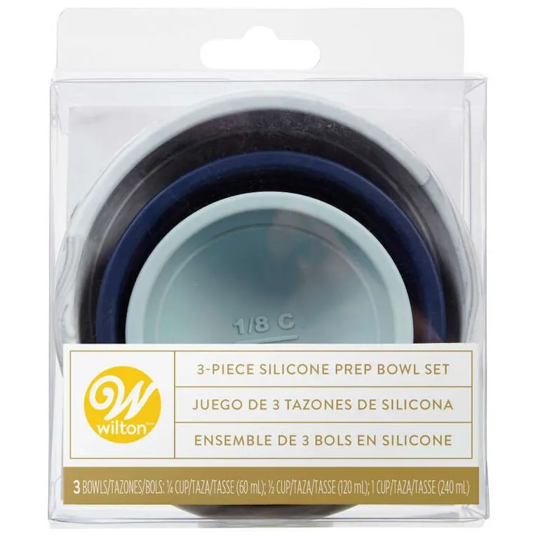 Bol de préparation en silicone Wilton (lot de 3)