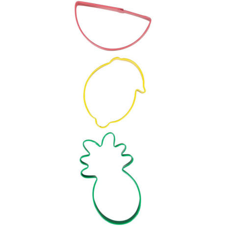 Wilton Cookie Cutters Pineapple, Watermelon, Lemon 3 Pieces