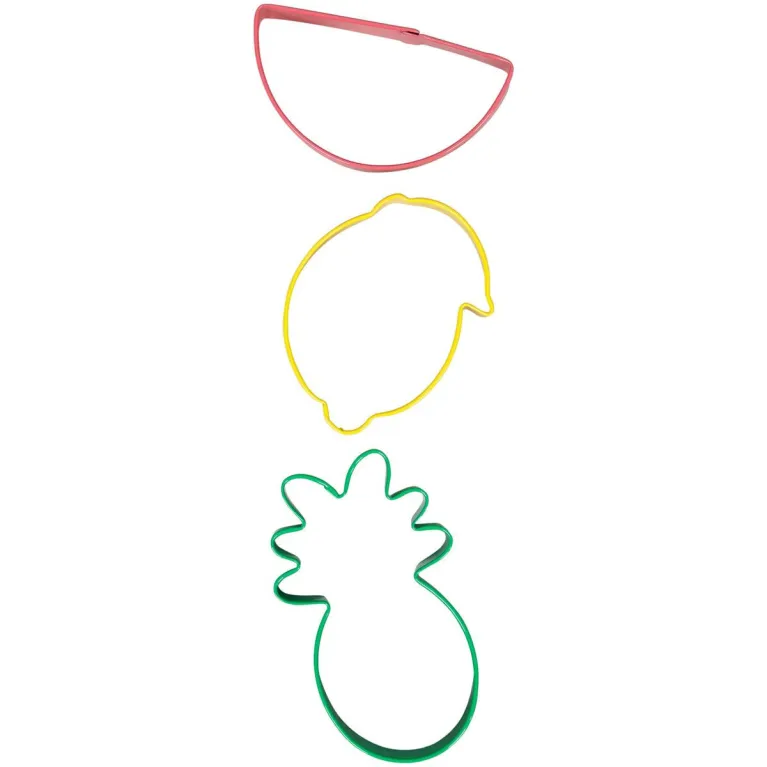 Wilton Cookie Cutters Pineapple, Watermelon, Lemon 3 Pieces