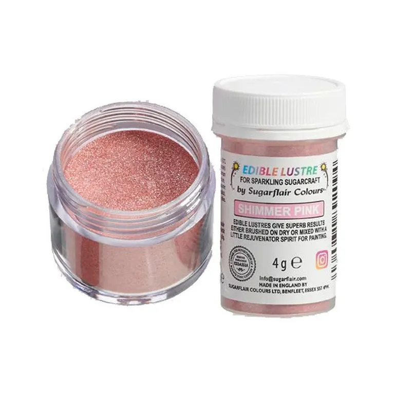 Sugarflair Edible Glitter Shimmer Pink 4 g