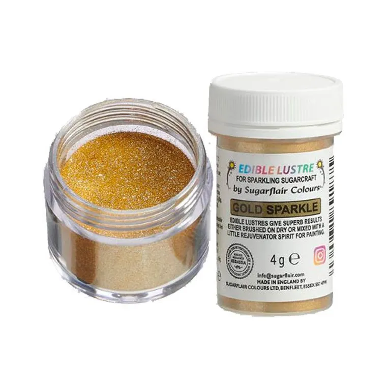 Sugarflair Edible Glitter Gold Sparkle 4 g
