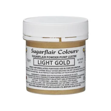 Paillettes alimentaires Sugarflair or clair 25 g