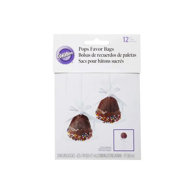 Wilton Cake Pop Bags 12 Pieces