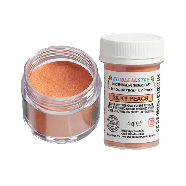 Paillettes alimentaires Sugarflair Silky Peach 4 g