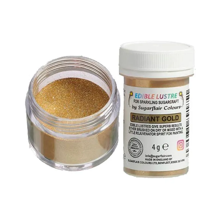 Paillettes alimentaires Sugarflair Radiant Gold 4 g