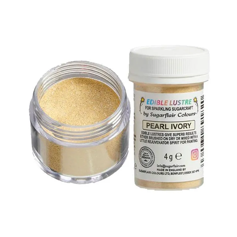 Sugarflair Edible Glitter Pearl Ivory 4 g