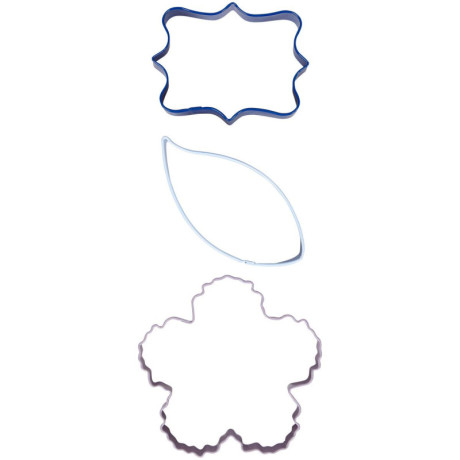 Découpoirs de biscuits Wilton biscuit floral 2 pièces