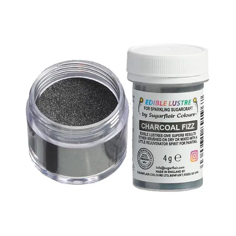 Sugarflair Edible Glitter Charcoal Fizz 4 g