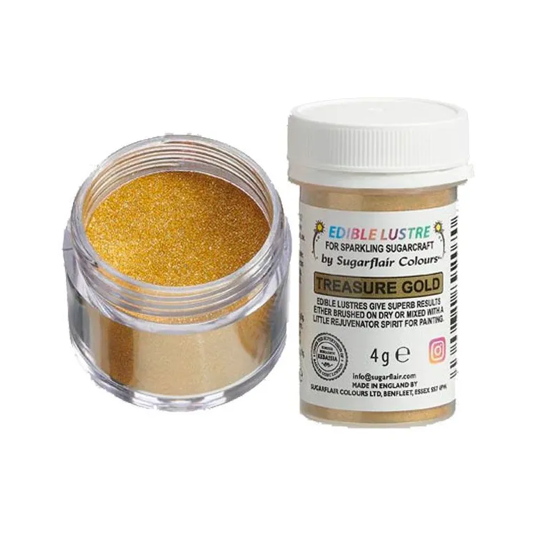Paillettes alimentaires Sugarflair Treasure Gold 4 g