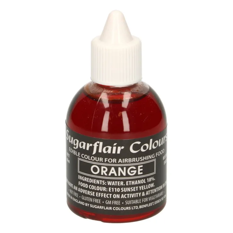 Sugarflair Airbrush Colour Orange 60 ml