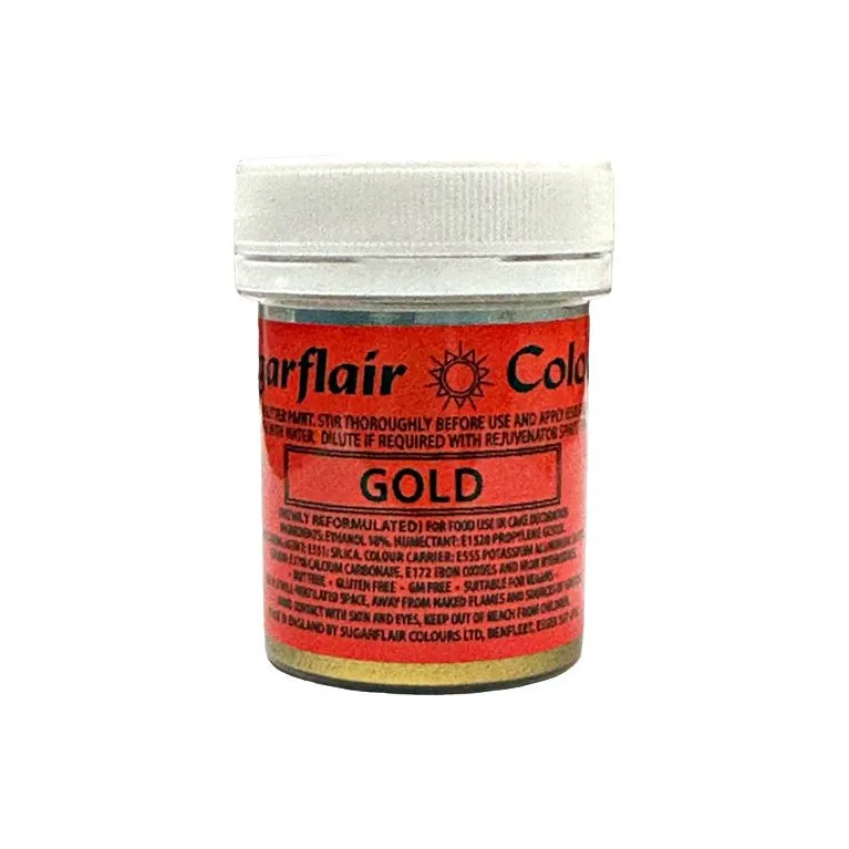 Sugarflair Edible Paint Gold 35 g