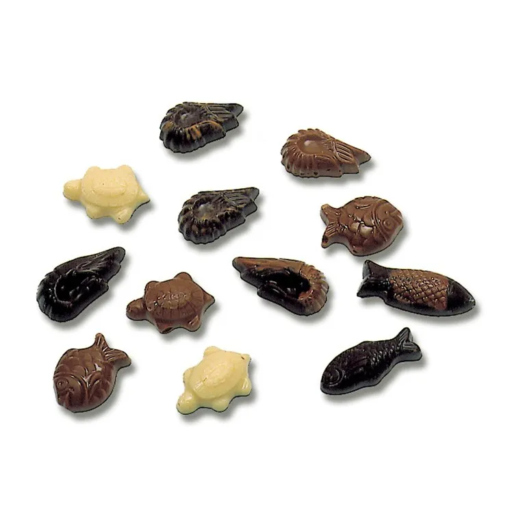 Moule 35 fritures assorties en polycarbonate pour chocolat