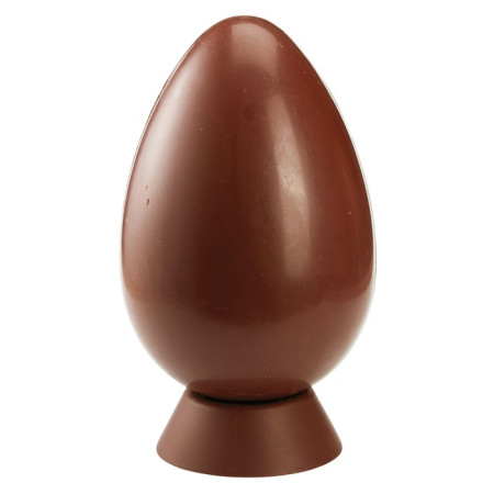 Moule 4 oeufs lisses 98 x 65 mm en polycarbonate pour chocolat