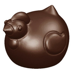 Moule 9 petites cocottes en polycarbonate pour chocolat 275 x 135 mm