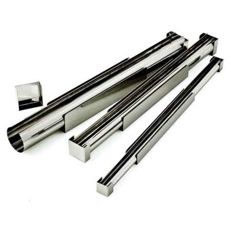 Finger yule-log frame stainless steel Ø 45 mm