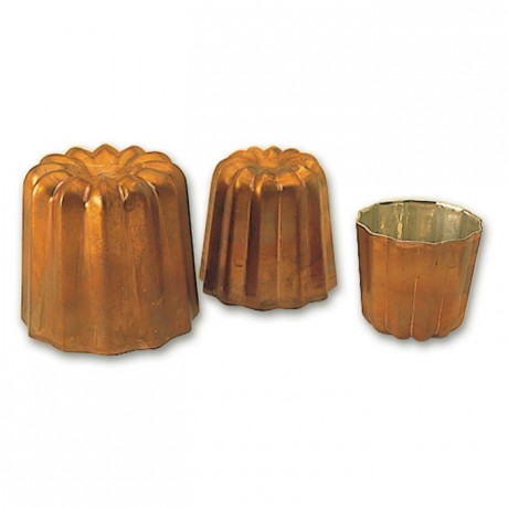 Cannelé moulds copper Ø 55 mm H 55 mm