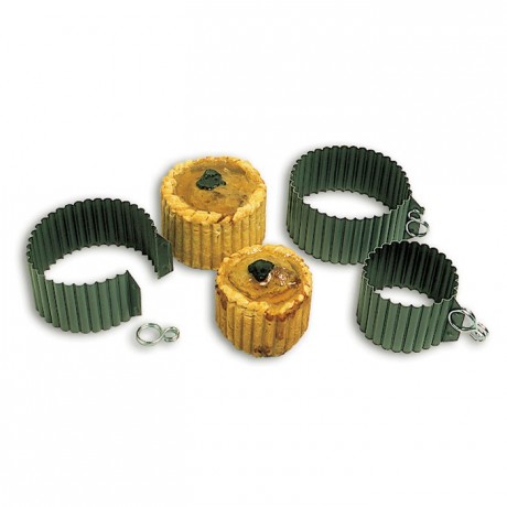 Round fluted paté mould Exopan Ø 65 mm H 50 mm