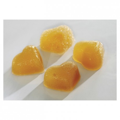 Heart jelly flexible moulds silicone Ø 30mm H 11 mm