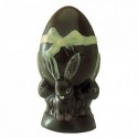 Moule lapin oeuf en polycarbonate pour chocolat