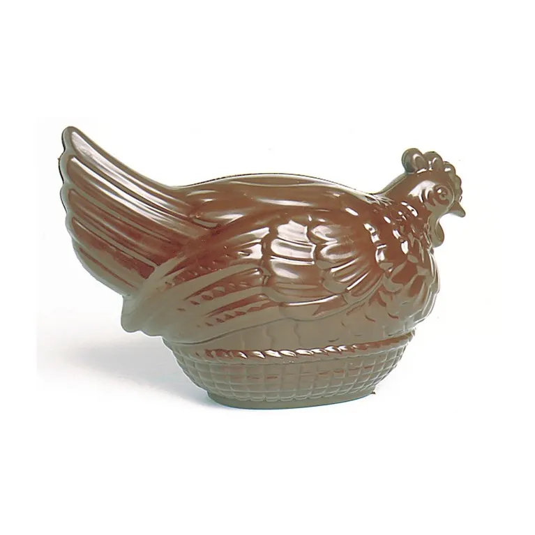 Moule poule panier en polycarbonate pour chocolat