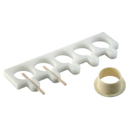 Moule sucettes glacées rond