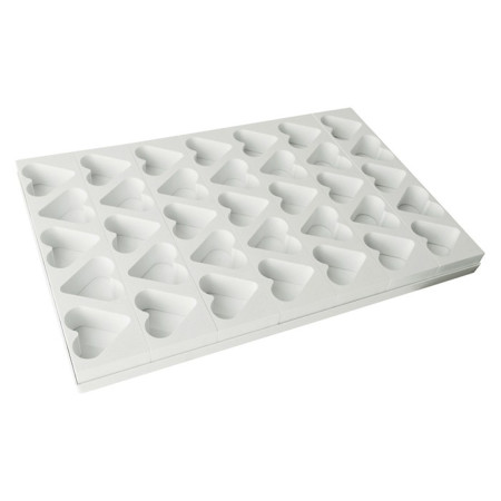 35 heart cake multimould sheet 75 x 70 mm