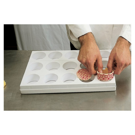 Multimoules 600 x 400 mm plaque 35 ovales 85 x 50 mm