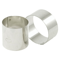 Nonnette ronde en inox Ø 50 mm H 45 mm (lot de 4)