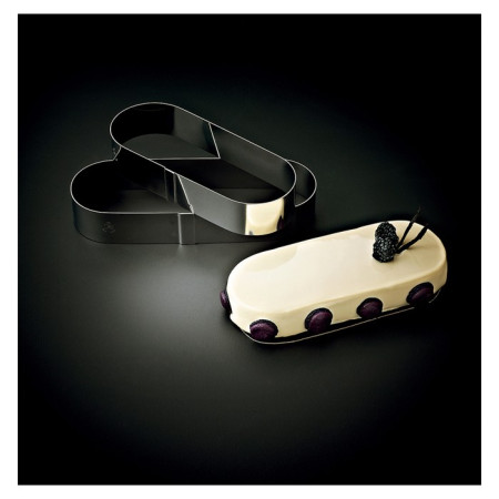 Oblongue shape stainless steel L 280 mm