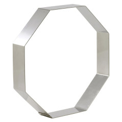 Octogon frame stainless steel 180 x 180 x 40 mm