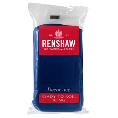 Pâte à sucre Renshaw bleu marine 250 g