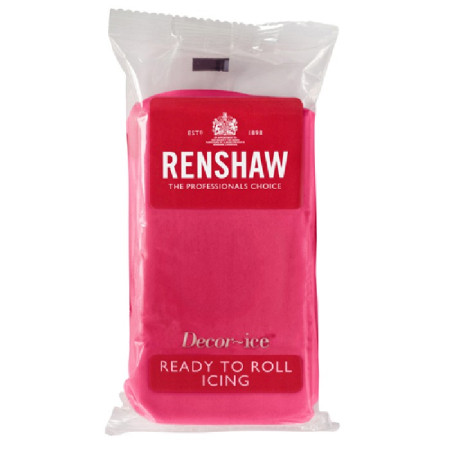 Renshaw Rolled Fondant Pro 250g Fuchsia Pink