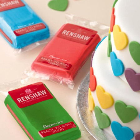 Pâte à sucre Renshaw rouge vif 250 g