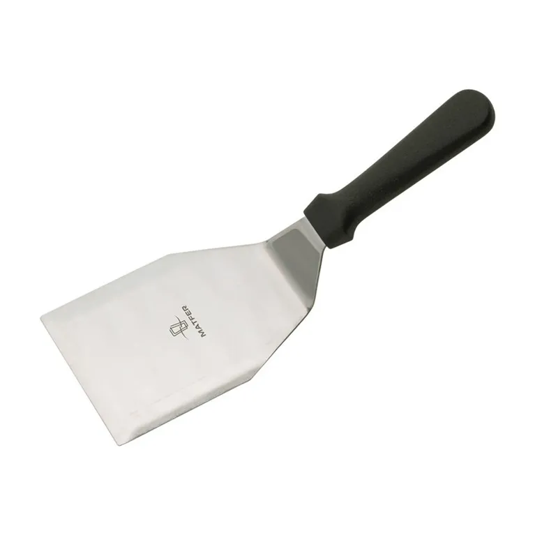 Pelle à hamburger inox 150 x 100 mm