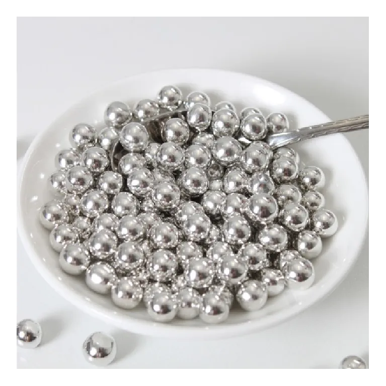 FunCakes Sugarpearls 8mm Metallic Silver 80g