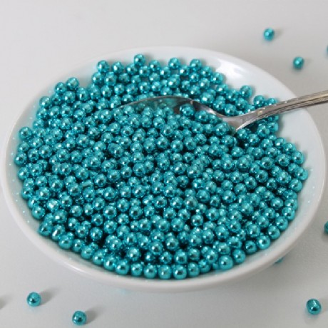 FunCakes Sugarpearls Metallic Blue 80g