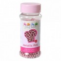 FunCakes Sugarpearls Metallic Pink 80g