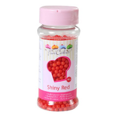 FunCakes Sugarpearls Shiny Red 80g