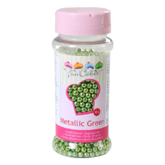 FunCakes Sugarpearls Metallic Green 80g