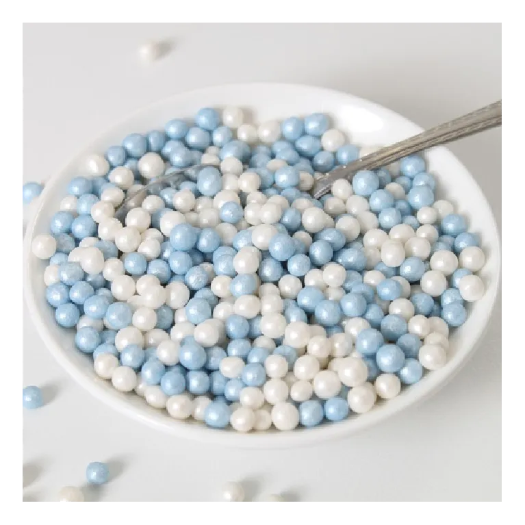 FunCakes Soft Pearls Blue and White 60g