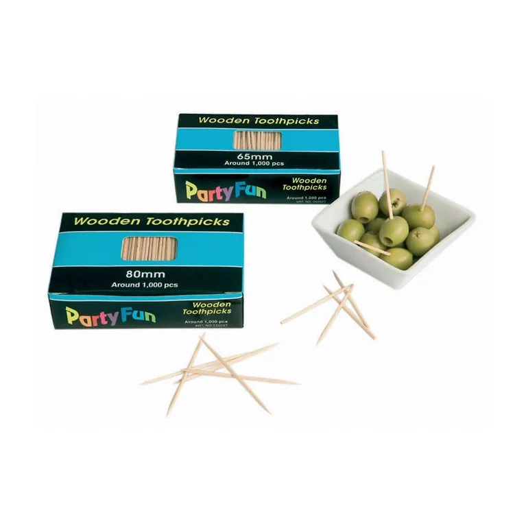 Pique cocktail 2 pointes L 65 mm (lot de 1000)