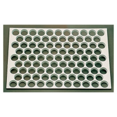 Plain tartlets 53 cutter sheets ABS Ø 53 mm