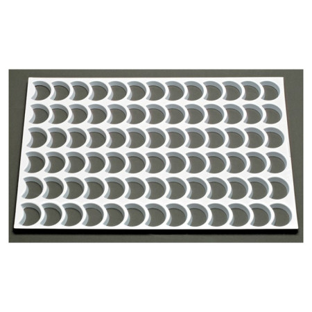 Plaque 78 découpoirs croissants de lune L 48 mm