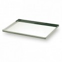 Oven sheet with lip stainless steel 530 x 325 mm